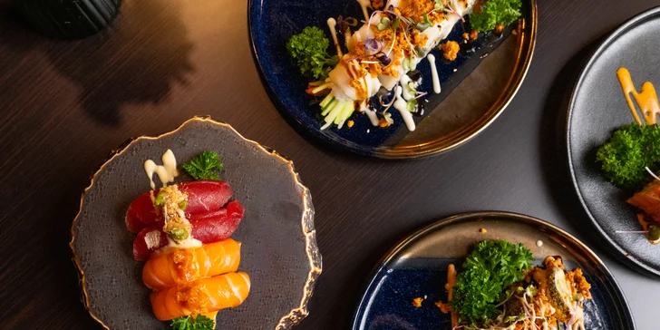 Speciální sushi sety pro milovníky asijských chutí: 24 až 26 originálních kousků