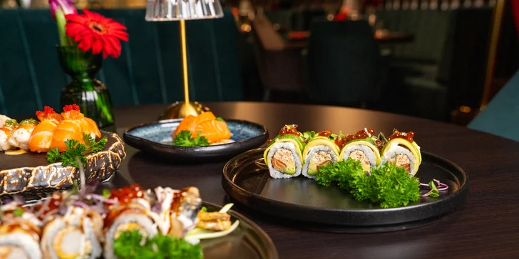 Speciální sushi sety pro milovníky asijských chutí: 24 až 26 originálních kousků