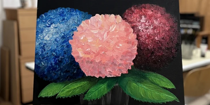 Vyrobte si vlastní originál: 3h workshop malování akrylem v Brně