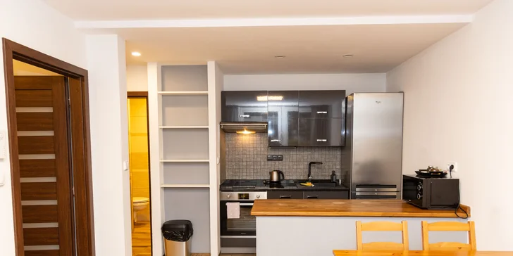 Pohoda a relax v Praze: moderní apartmány u Velké Chuchle, snídaně, wellness