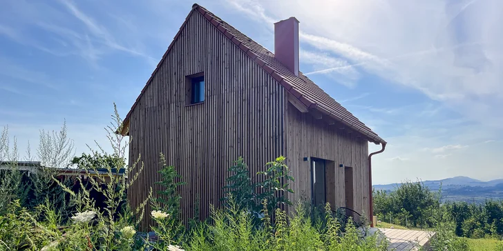 Moravské Toskánsko: domek s terasou mezi vinicemi, krásné výhledy i víno k dispozici