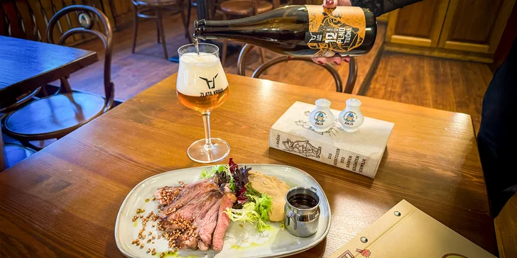 Tříchodová farmářská hostina s pivním párováním pro dva