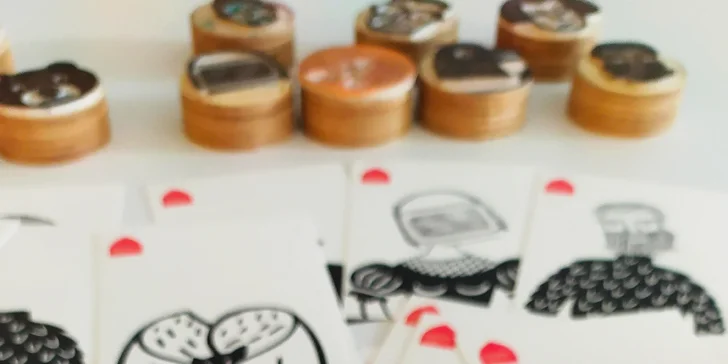 Semestrální kurz umělecké grafiky: 9 lekcí pro dospělé vč. pomůcek a závěrečné výstavy