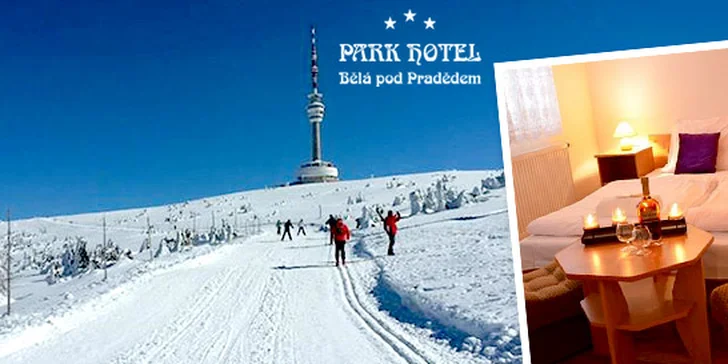 3 dny v Bělé pod Pradědem – lyžování i sauna
