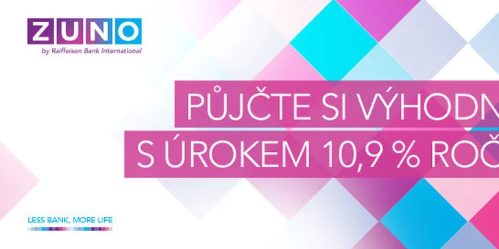 PŮJČKA 50 000 Kč s úrokem jen 10,9 %