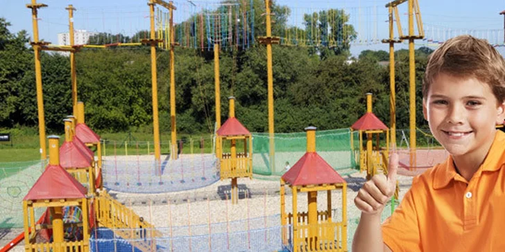 Vstupy do lanového centra pro děti i dospělé