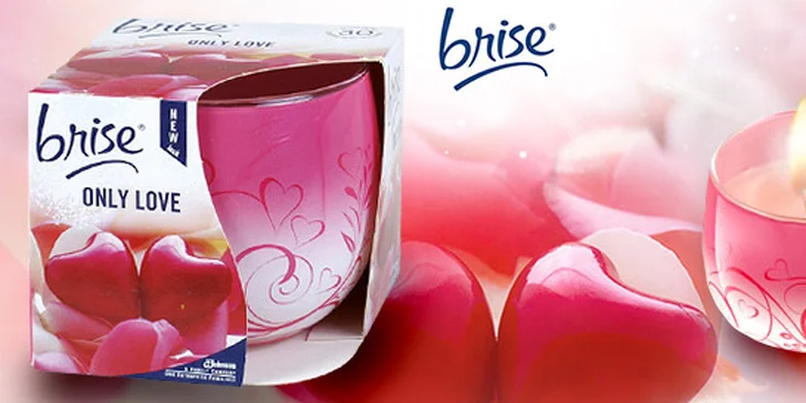Dvě vonné svíčky Brise - pro vánoční atmosféru