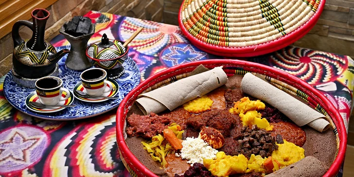 Cesta Afrikou: ochutnávka etiopské kuchyně a kávy pro 2-4 osoby