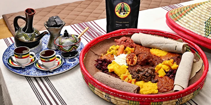 Na víkend do Afriky: etiopské degustační menu pro 1-2 každou sobotu