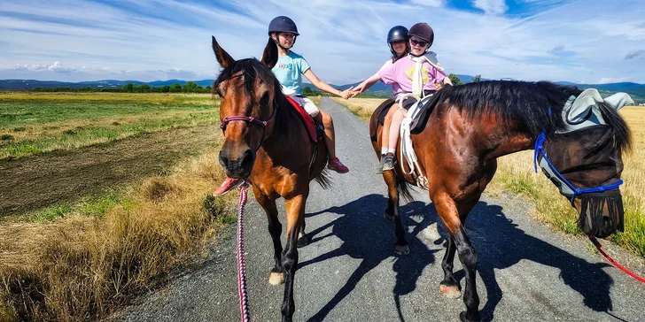 30 alebo 60 min. prechádzka na koni s inštruktorom pre 1 či 2 osoby