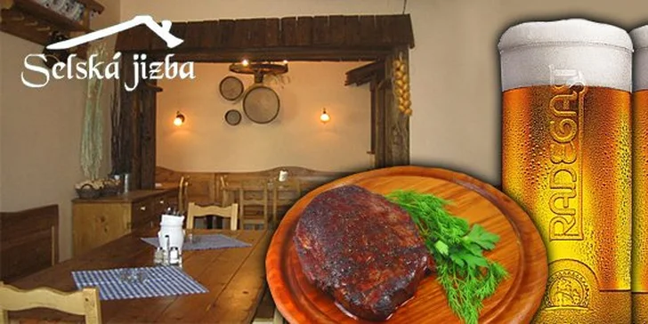 280 Kč za Chalupářský steak z krkovičky a velké pivo Radegast pro DVA v hodnotě 484 Kč. Gurmánský zážitek ve stylové, staročeské restauraci v centru Ostravy se slevou 41%.