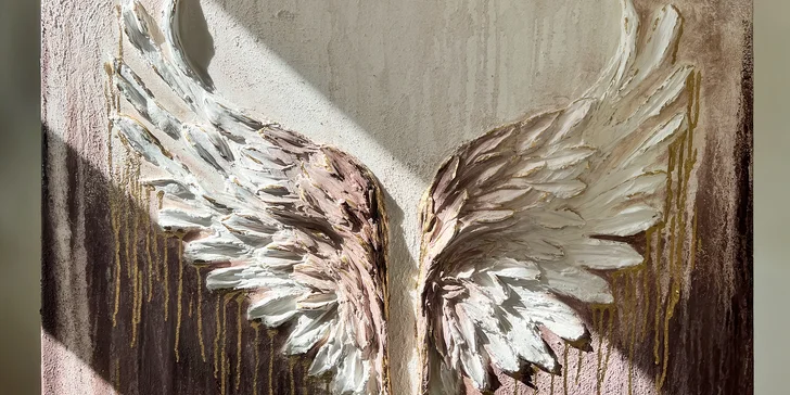 Staňte se na den umělcem: zážitkový workshop 3D reliéfní malby – andělské křídlo nebo ptáček