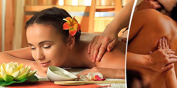 Havajská masáž Lomi Lomi v délce 60 minut