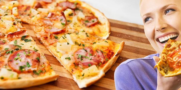 Dvě pravé italské pizzy podle vlastního přání