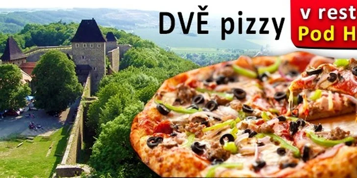 Dvě křupavé pizzy dle vlastního výběru!