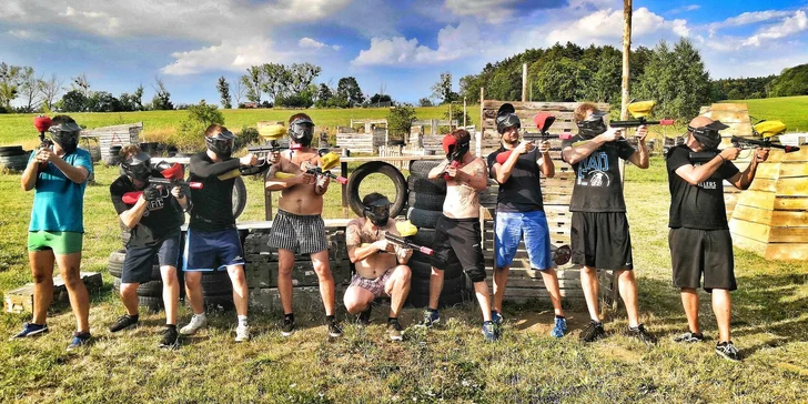 Zažijte ten nejlepší paintball na speciálně vybudovaném hřišti s rozlohou 5 000 m² kousek od Holešova!