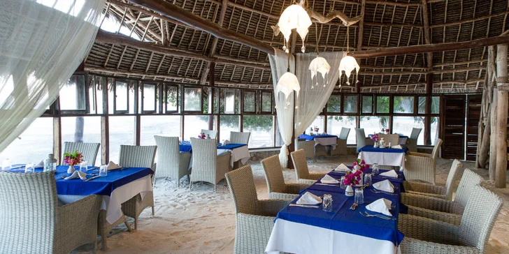 V restauraci Le Grand Bleu si pochutnáte na vynikajících mořských plodech.