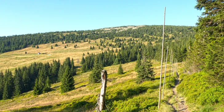Krkonoše jsou protkané řadou nádherných cest, některé vedou přímo kolem hotelu, za jinými můžete popojet třeba do Špindlu.