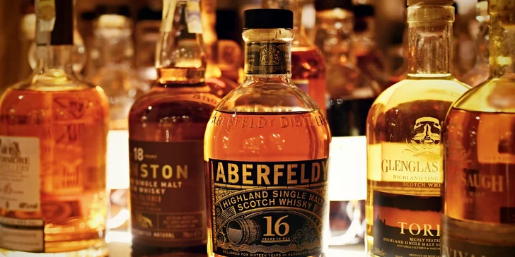 Ochutnáte čtyři druhy whiskey z celého světa.