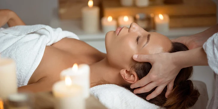 Relaxačné a kozmetické ošetrenia spojené s masážou pleti v salóne Beauty
