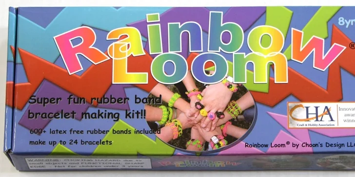 Rainbow Loom a Loom Bands Colorful Sady - duhovo - silikonové náramky