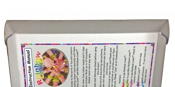 Rainbow Loom a Loom Bands Colorful Sady - duhovo - silikonové náramky