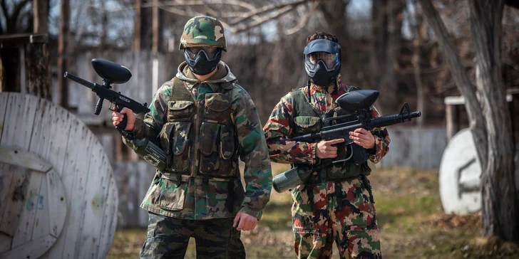 Paintball na 3 hodiny s kompletným výstrojom na jednom z najväčších paintballových ihrísk na Slovensku