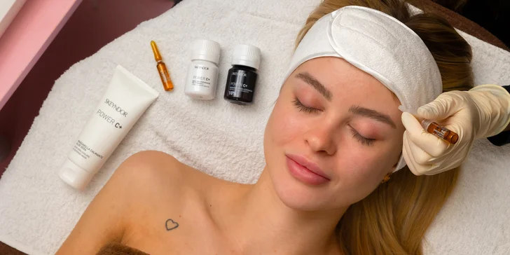 Revitalizačné ošetrenie Vitamin Power C, rádiofrekvencia tváre, hĺbkové čistenie, lash lift mihalníc a laminácia obočia