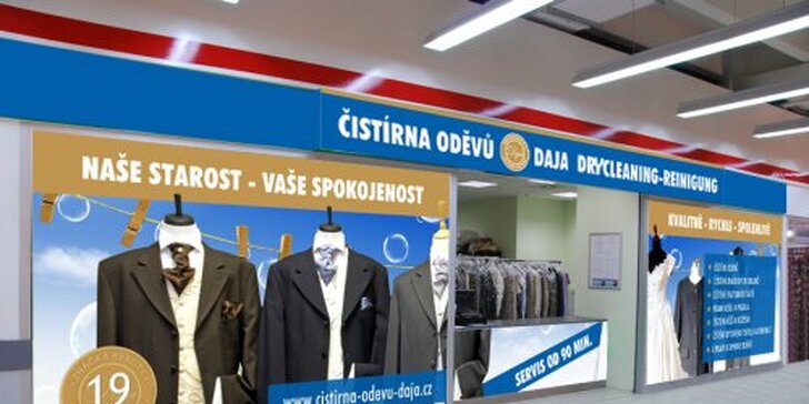 149 Kč za voucher v hodnotě 300 Kč na vyčištění oděvů v nejoblíbenější rychločistírně v Praze. Precizní práce v rekordním čase s 50% slevou.