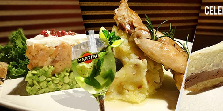 Delikátní 3chodové menu pro dva v Celebrity Café