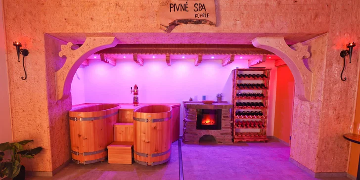 Oddych pre telo i dušu pre 2 osoby: Privátny pivný kúpeľ s infrasaunou či privátny wellness so soľnou jaskyňou