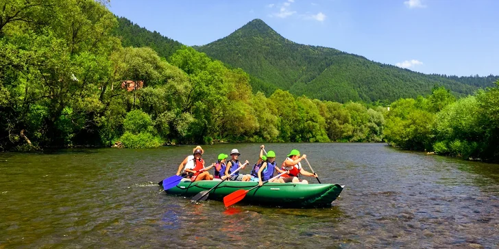 Splav na Liptove: celodenný prenájom raftu pre 6 osôb aj s výbavou