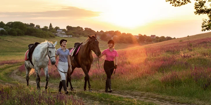 Jazdecké lekcie alebo vychádzky na koňoch aj s možnosťou pikniku