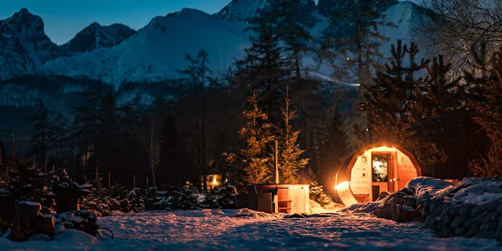 Jedinečný wellness zážitok v objatí prírody: Privátny wellness pod holým nebom pre 2 osoby
