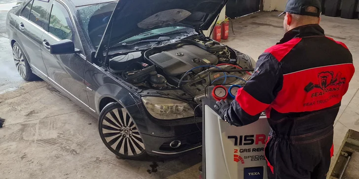 Doplnenie a servis klimatizácie aj s dezinfekciou ozónom v novootvorenom BEAR TRUCK SERVIS