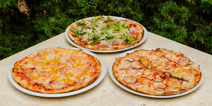 Chrumkavá pizza podľa vášho výberu, až 9 druhov