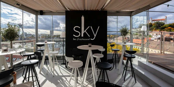 Welcome drinky zdarma a darčeková poukážka na konzumáciu v SKY bar & restaurant