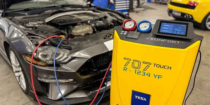 Dezinfekcia a plnenie klimatizácie chladivom R134a alebo R1234yf