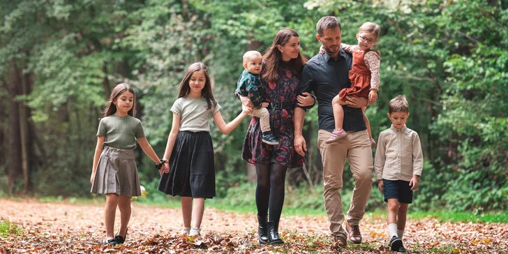 Profesionálne rodinné fotografovanie v exteriéri s neobmedzeným počtom osôb
