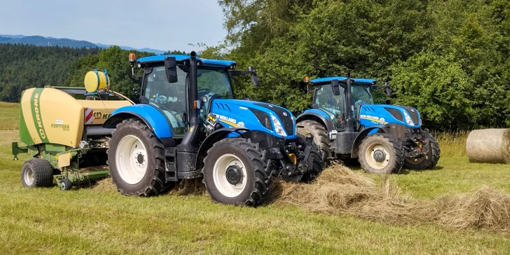 Zážitková jazda na traktore NEW HOLLAND s možnosťou poľnohospodárskych prác