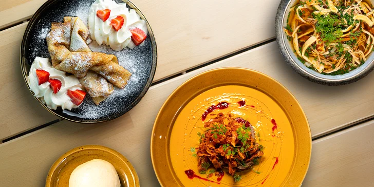 Trojchodová večera pre 2 osoby v Mestečko pub