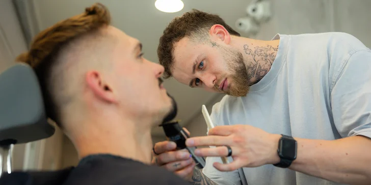 Pánsky strih alebo KOMBO balíček s úpravou brady v novučičkom bratislavskom barbershope