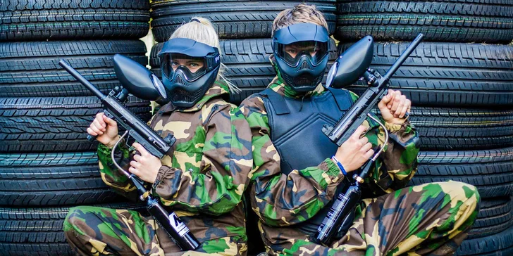 Trojhodinová adrenalínová paintball prestrelka a plnou výbavou pri Považskej Bystrici