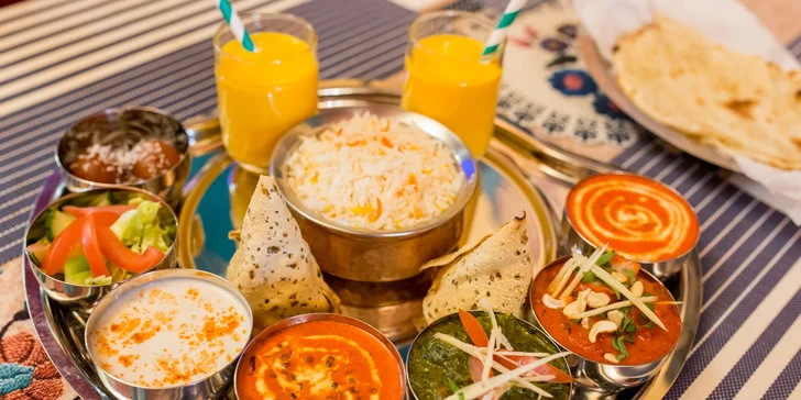 Vychutnajte si vo dvojici chutný vegetariánsky alebo mäsový Taj Mahal tanier