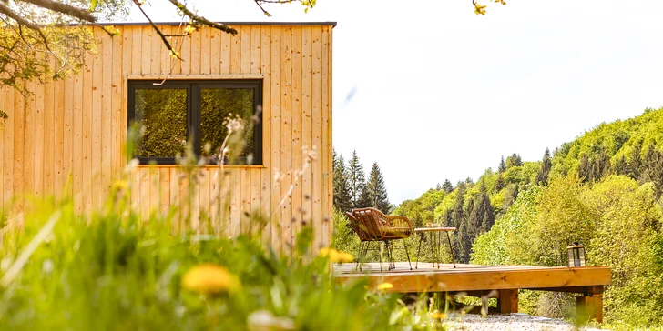 Pobyt v drevenom domčeku uprostred prírody pre 2 až 4 osoby