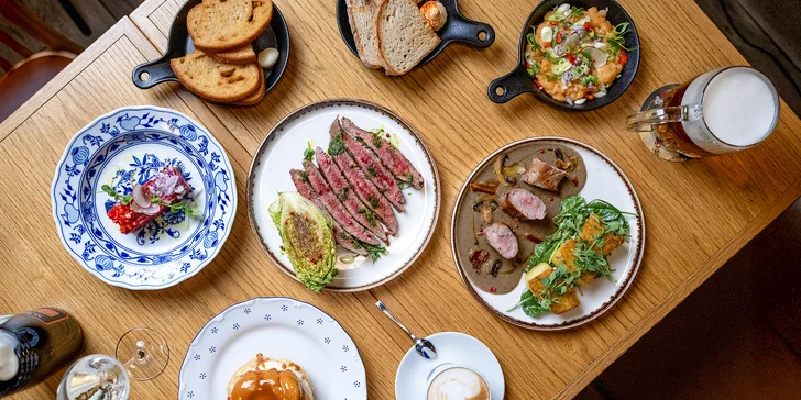 3chodové menu v porubské Viktorce: drinky, tatarák, steak i větrník s kávou
