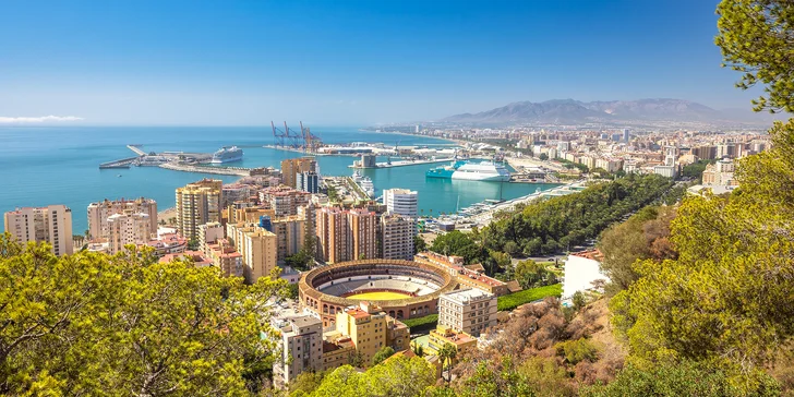 Zájezd do Málagy: zpáteční letenky, ubytování i průvodce v aplikaci