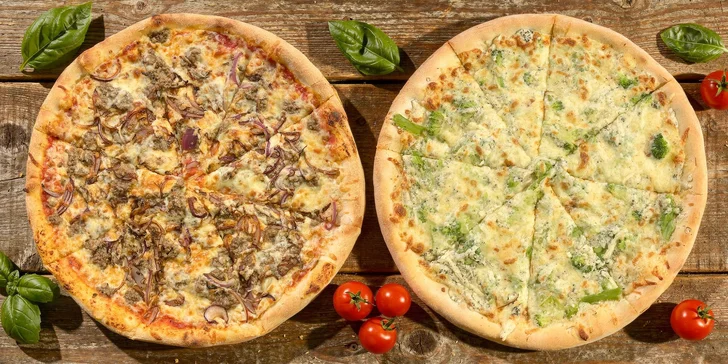 Šunková, sýrová nebo s tuňákem: 2 nebo 3 italské pizzy dle vlastního výběru