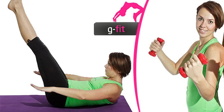 3 druhy cvičení v G-fit studiu v Brně