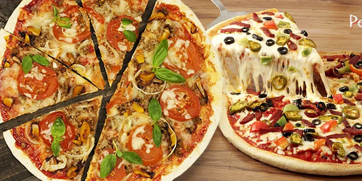 Dvě poctivé pizzy obložené surovinam přímo z Itálie